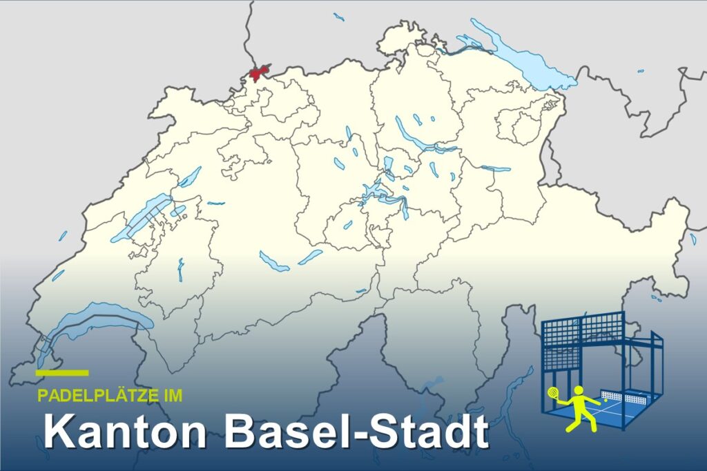 Padelplätze im Kanton Basel-Stadt – Karte der Schweiz