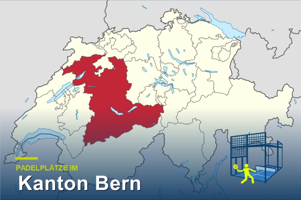 Padelplätze im Kanton Bern – Karte der Schweiz