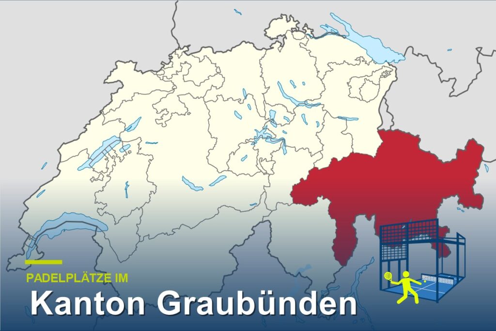 Padelplätze im Kanton Graubünden – Karte der Schweiz