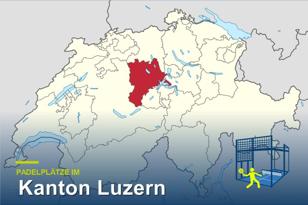 Padelplätze im Kanton Luzern – Karte der Schweiz