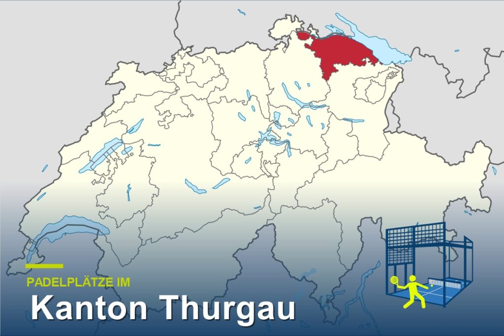 Padelplätze im Kanton Thurgau – Karte der Schweiz